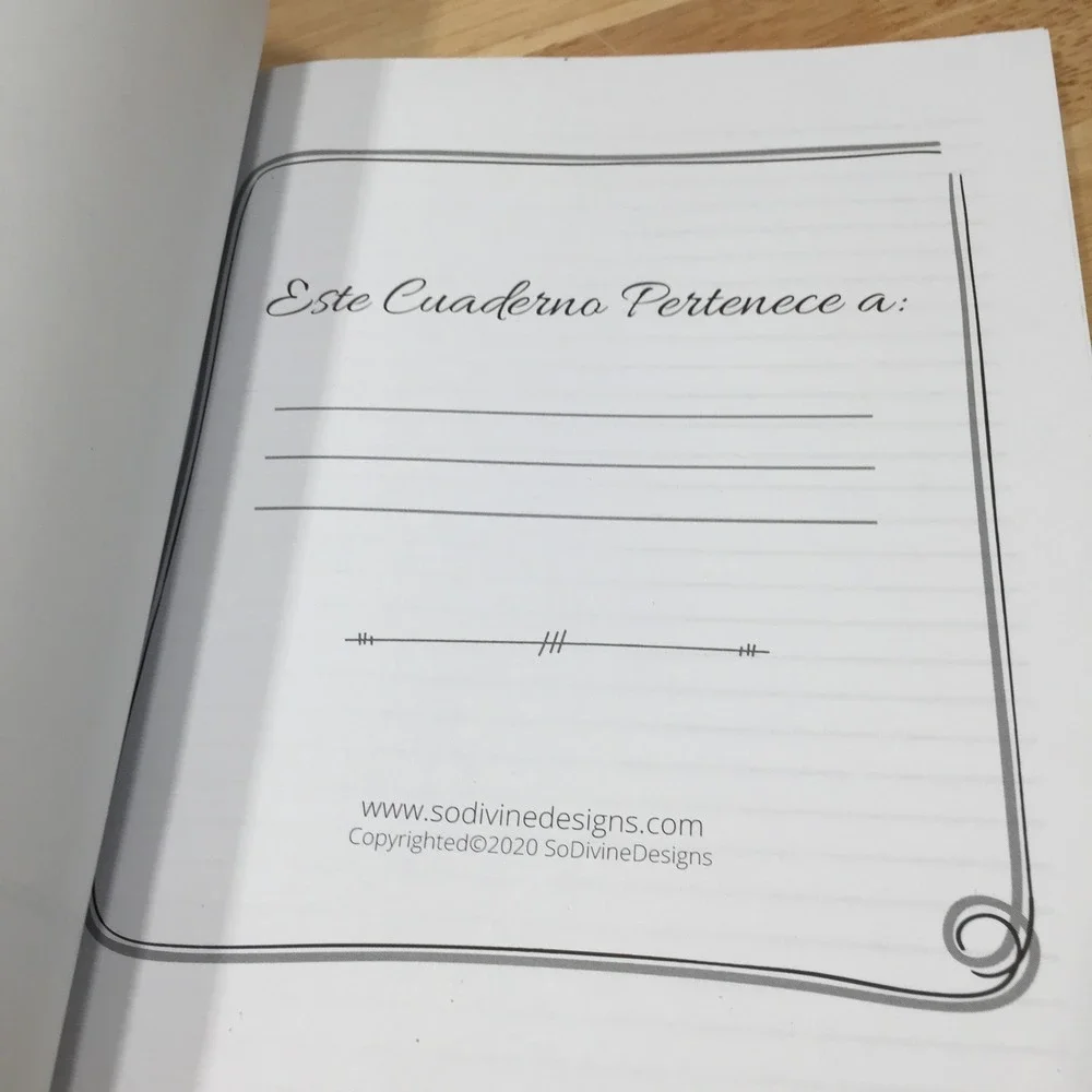 SoDivine Designs Mateo 7:7 Spanish Scripture Journal